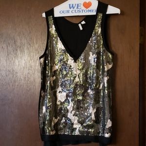 Sequin Camo Tank